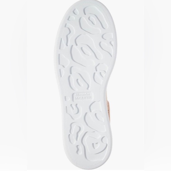 NIB $850 Alexander McQueen Oversize Raffia Sneaker in ROSE GOLD - 11.5US/41.5EU! - Picture 6 of 6